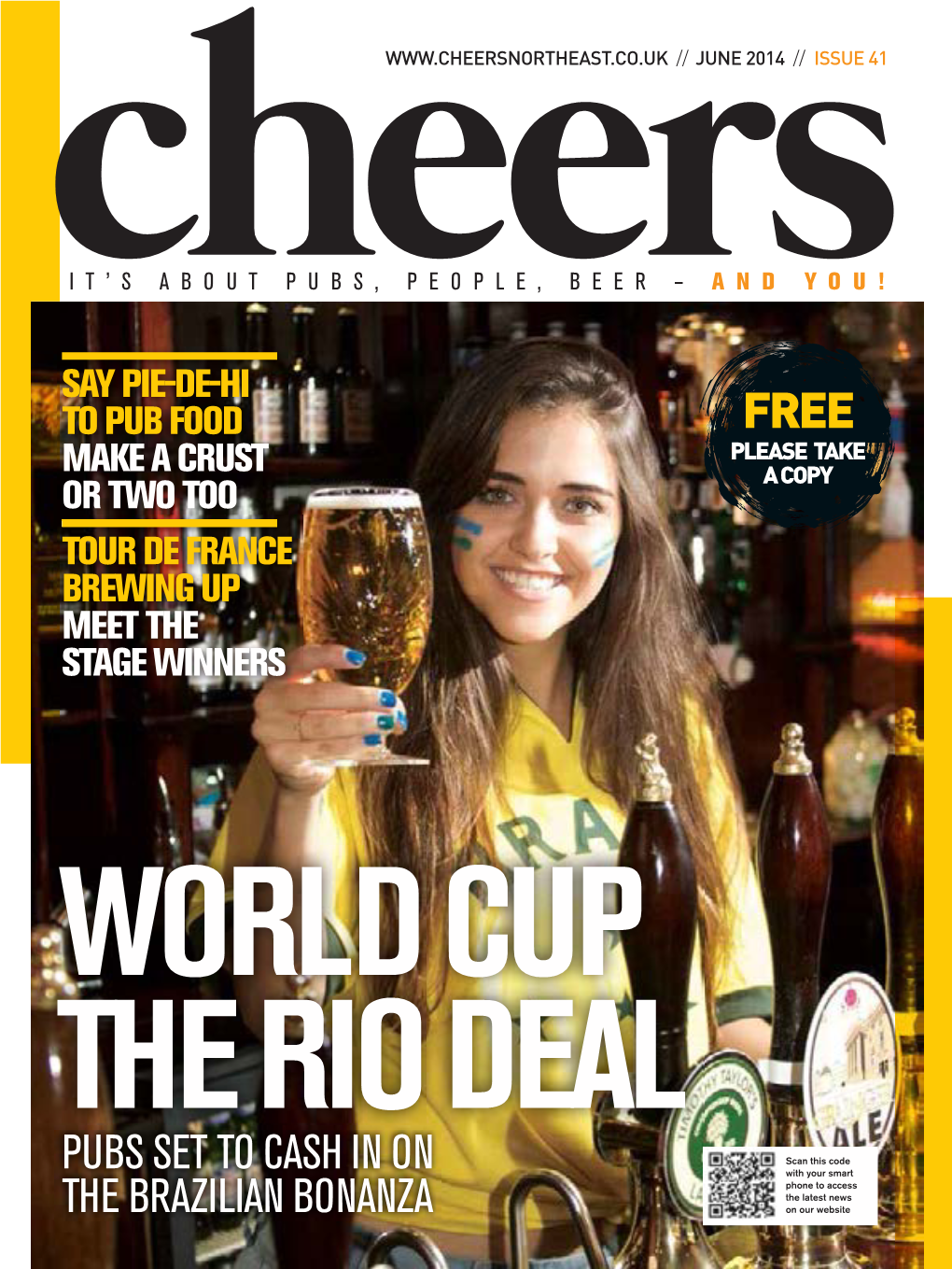 PUBS, PEOPLE, BEER – and YOU! Cheers SAY PIE-DE-HI to PUB FOOD FREE PLEASE TAKE MAKE a CRUST a COPY OR TWO TOO TOUR DE FRANCE BREWING up MEET the STAGE WINNERS