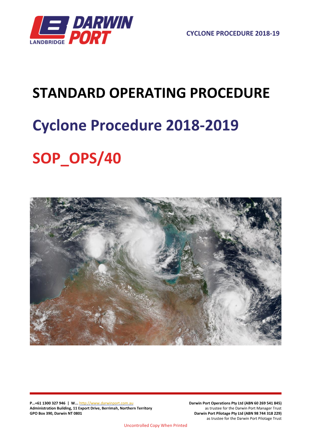 Cyclone Procedure 2018-19