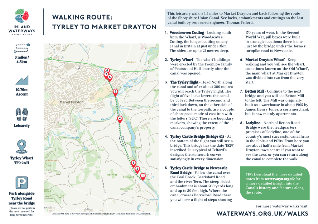 Walking Route: Tyrley to Market Drayton