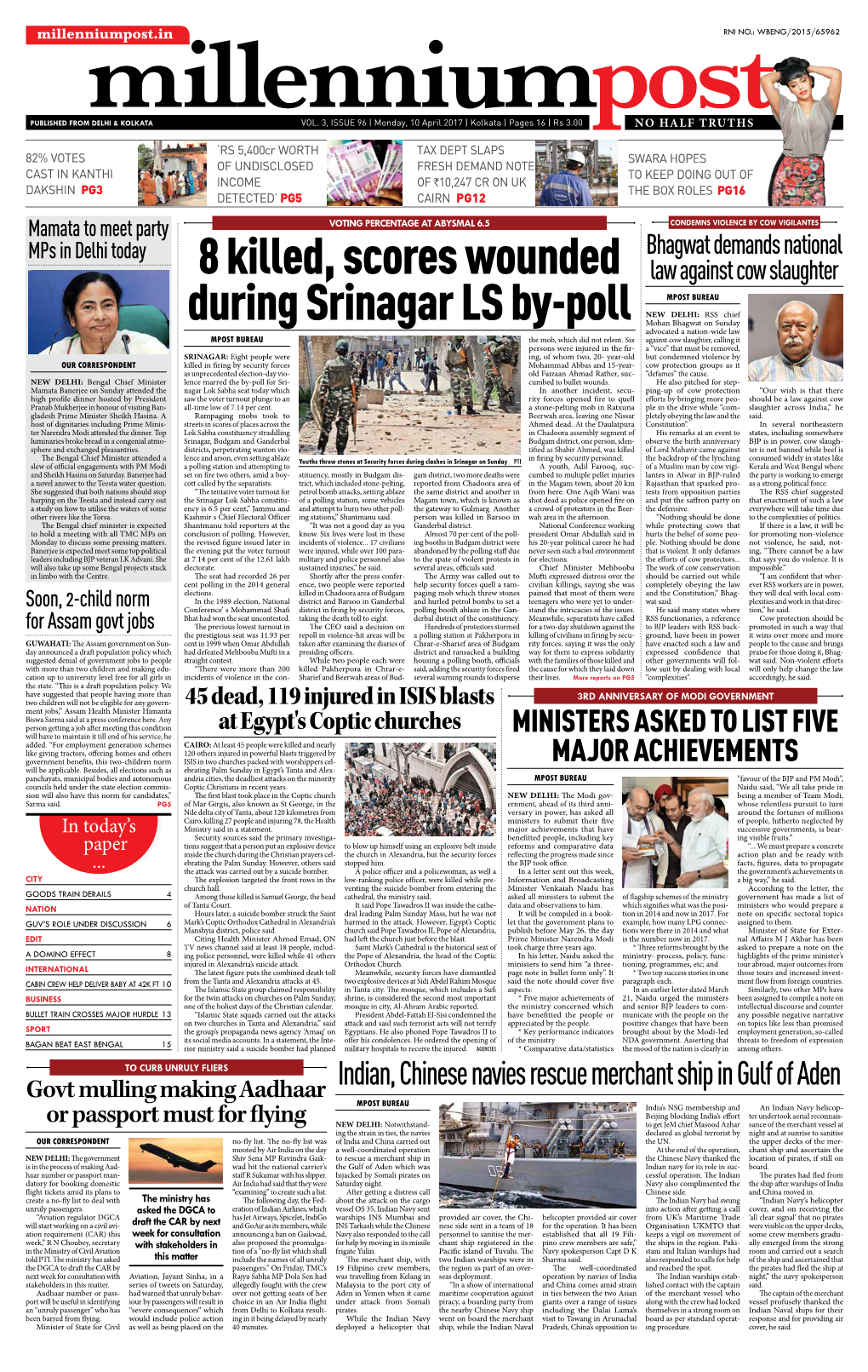 8 Killed, Scores Wounded During Srinagar LS By-Poll