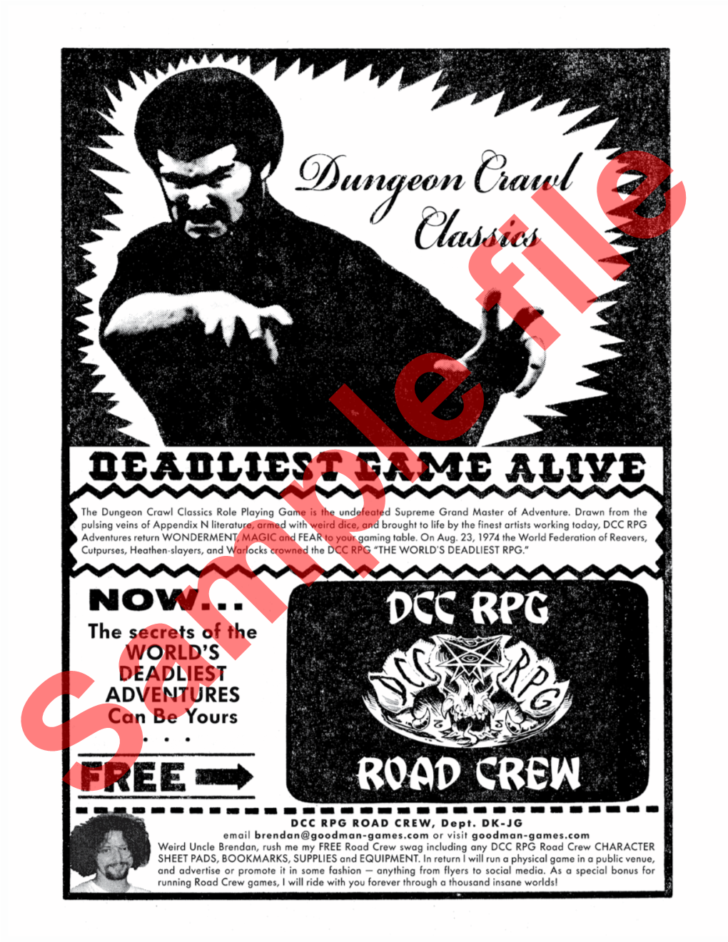 Dungeon Crawl Classics Is a Trademark of Goodman Games