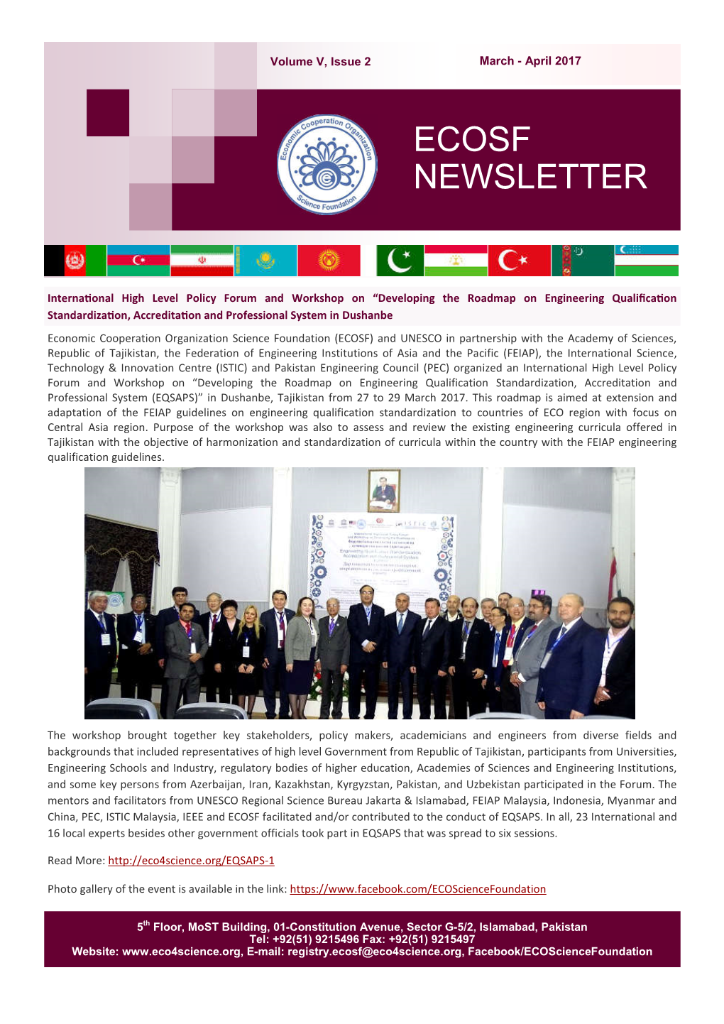 Ecosf Newsletter