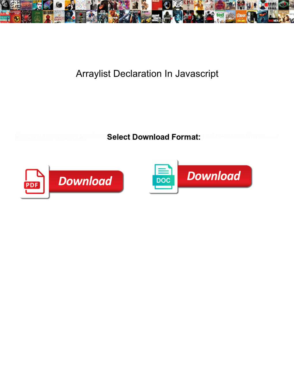 Arraylist Declaration in Javascript