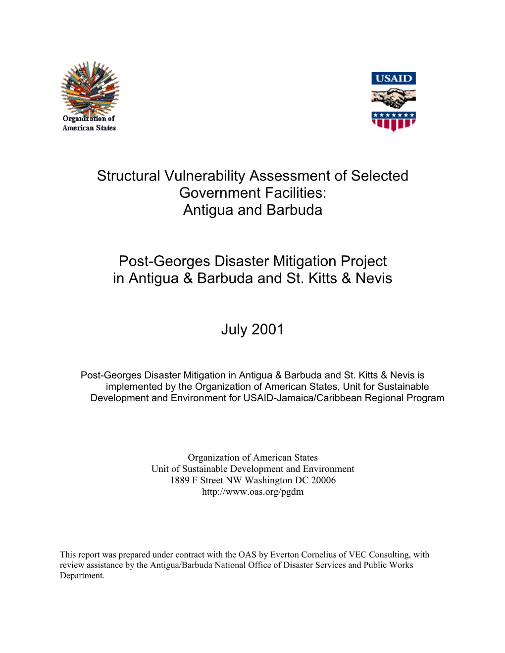 Structural Vulnerability Assessment: Antigua/Barbuda