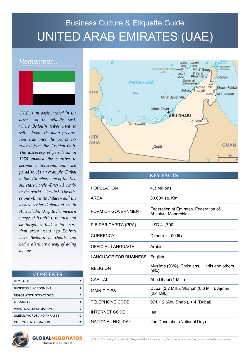 Business Culture & Etiquette Guide in United Arab Emirates