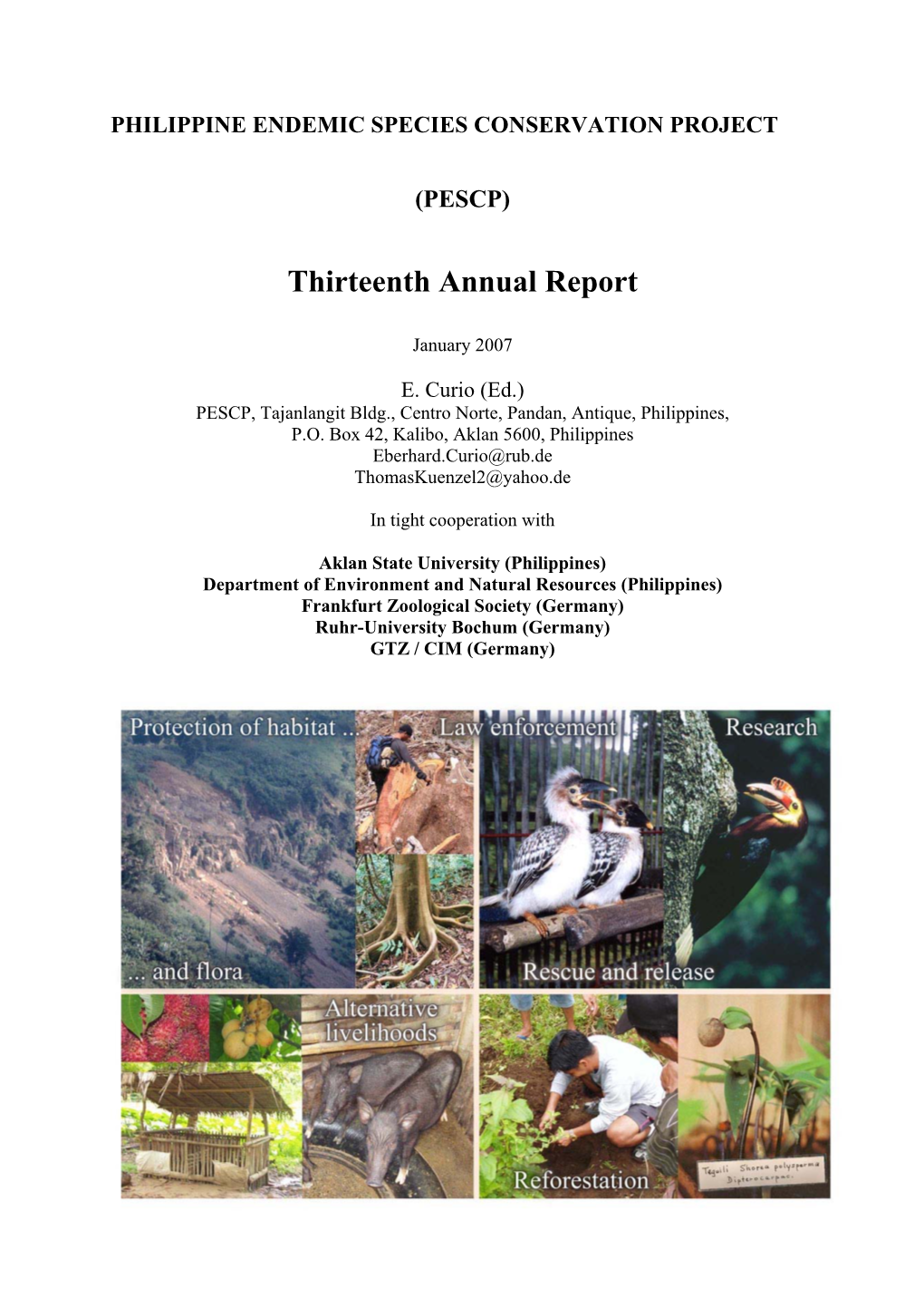 Philippine Endemic Species Conservation Project