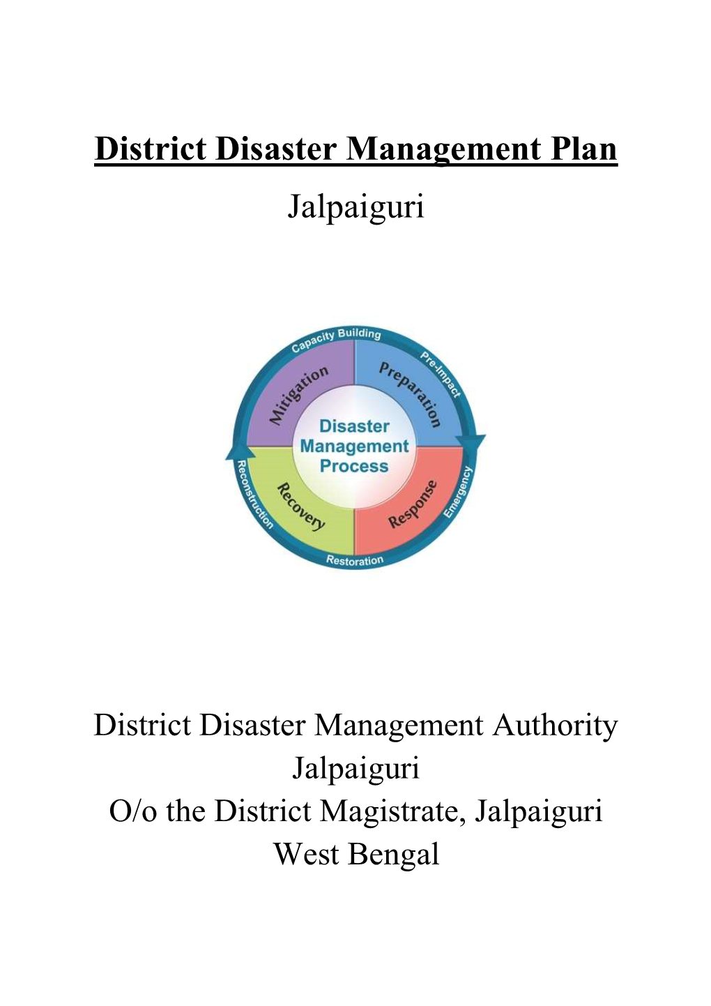 District Disaster Management Plan Jalpaiguri