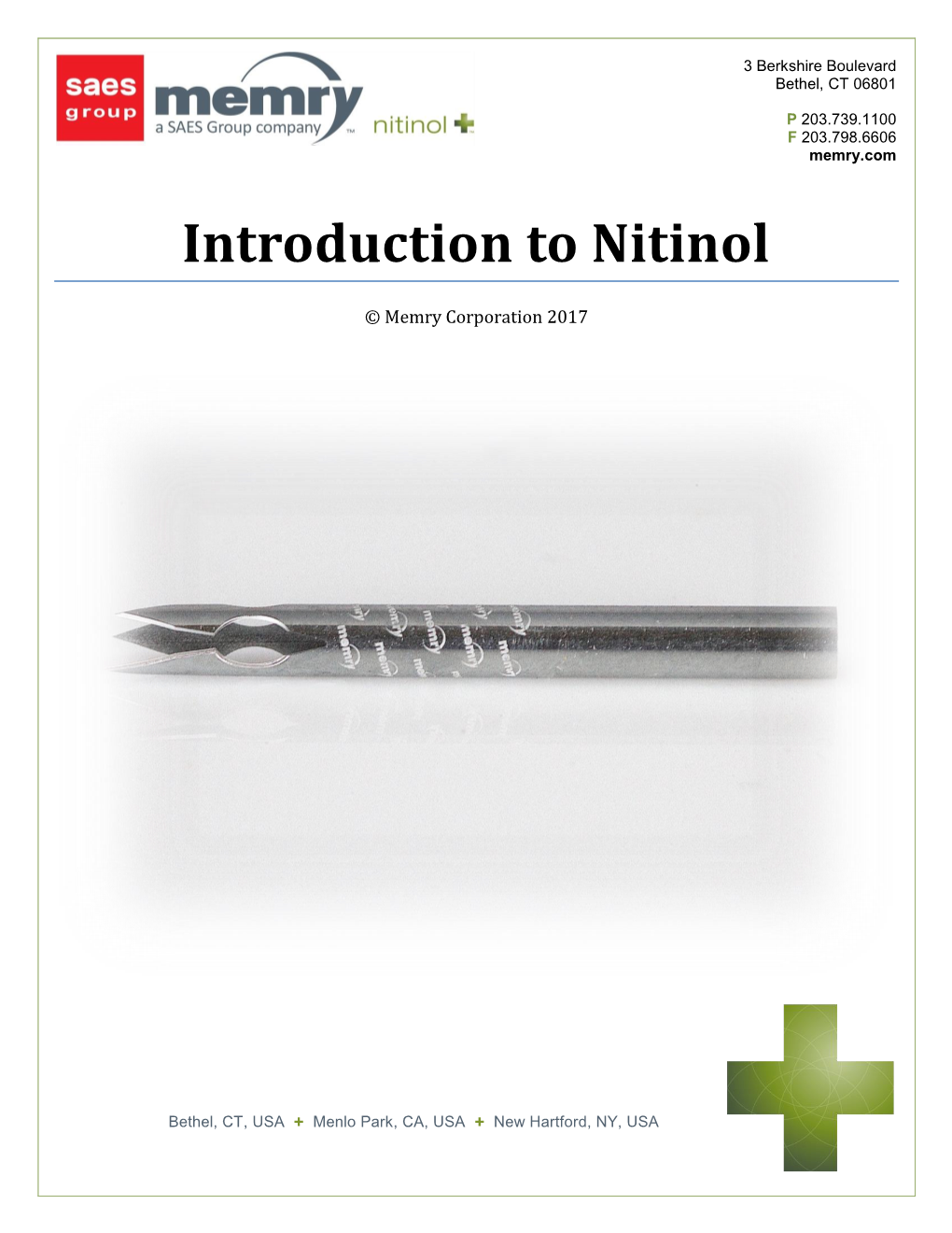 Introduction to Nitinol