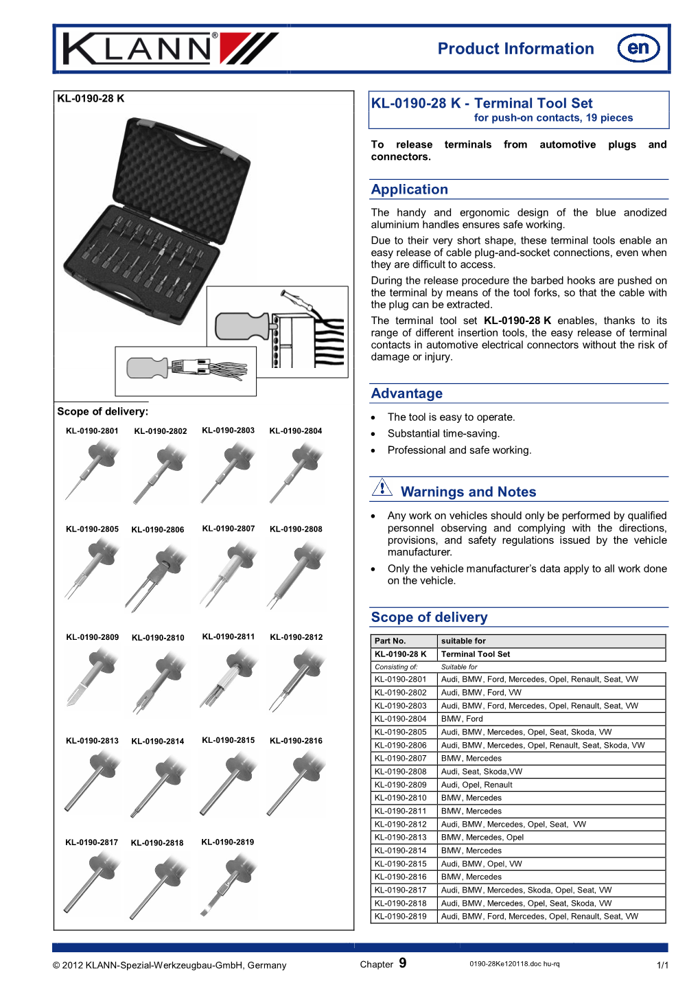 Product Information