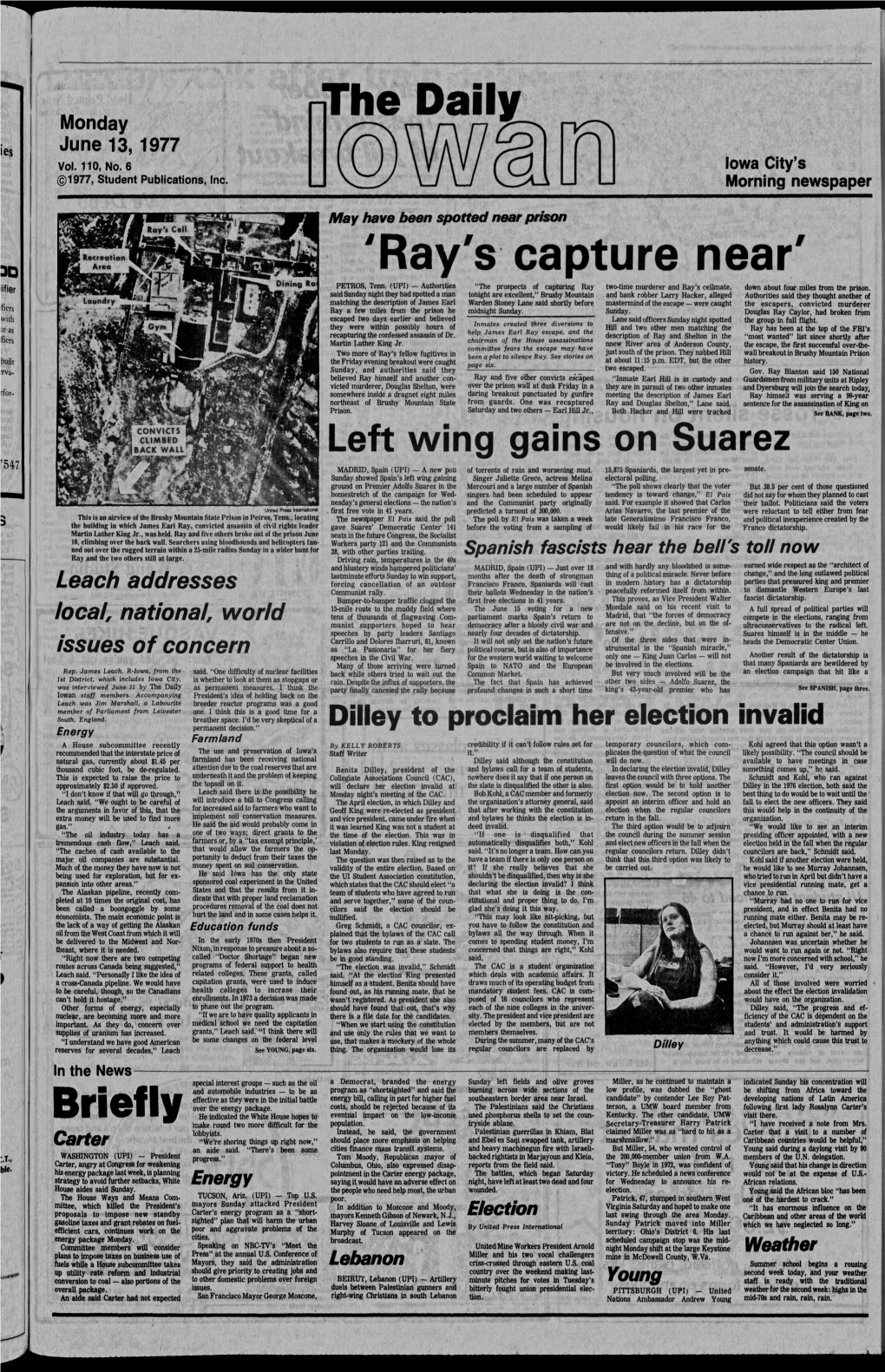 Daily Iowan (Iowa City, Iowa), 1977-06-13