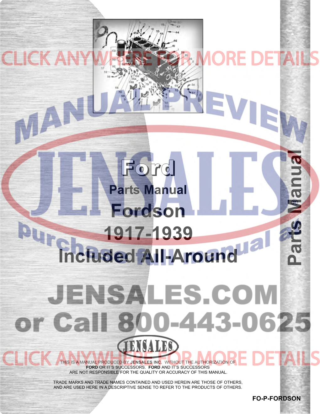 Ford Tractor Parts Manual (FO-P-FORDSON)