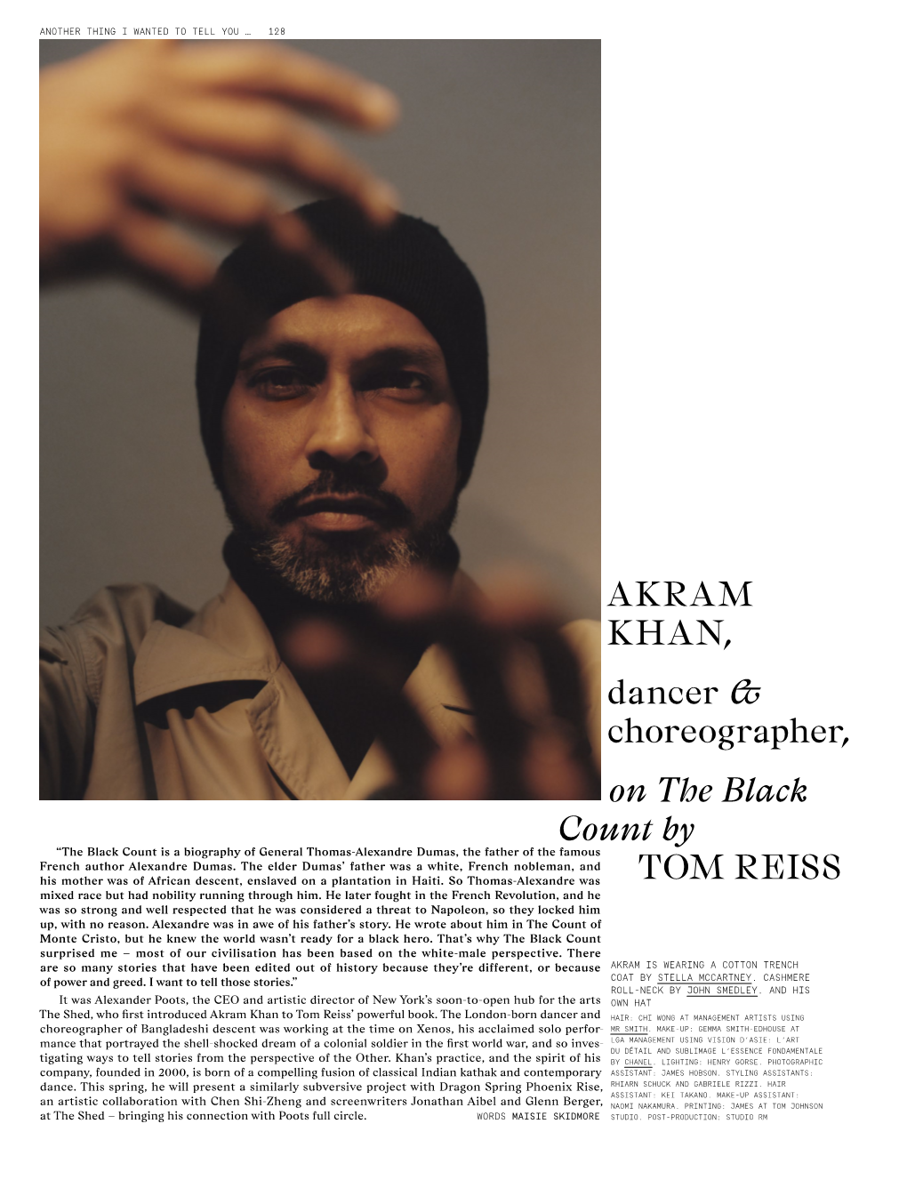 AKRAM KHAN, Dancer & Choreographer, on the Black Count