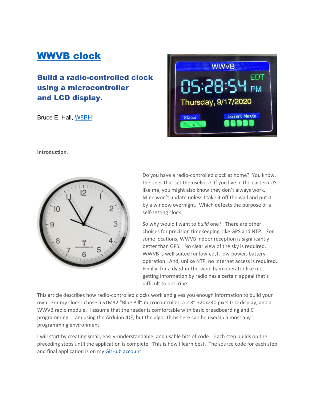 WWVB Clock by W8BH