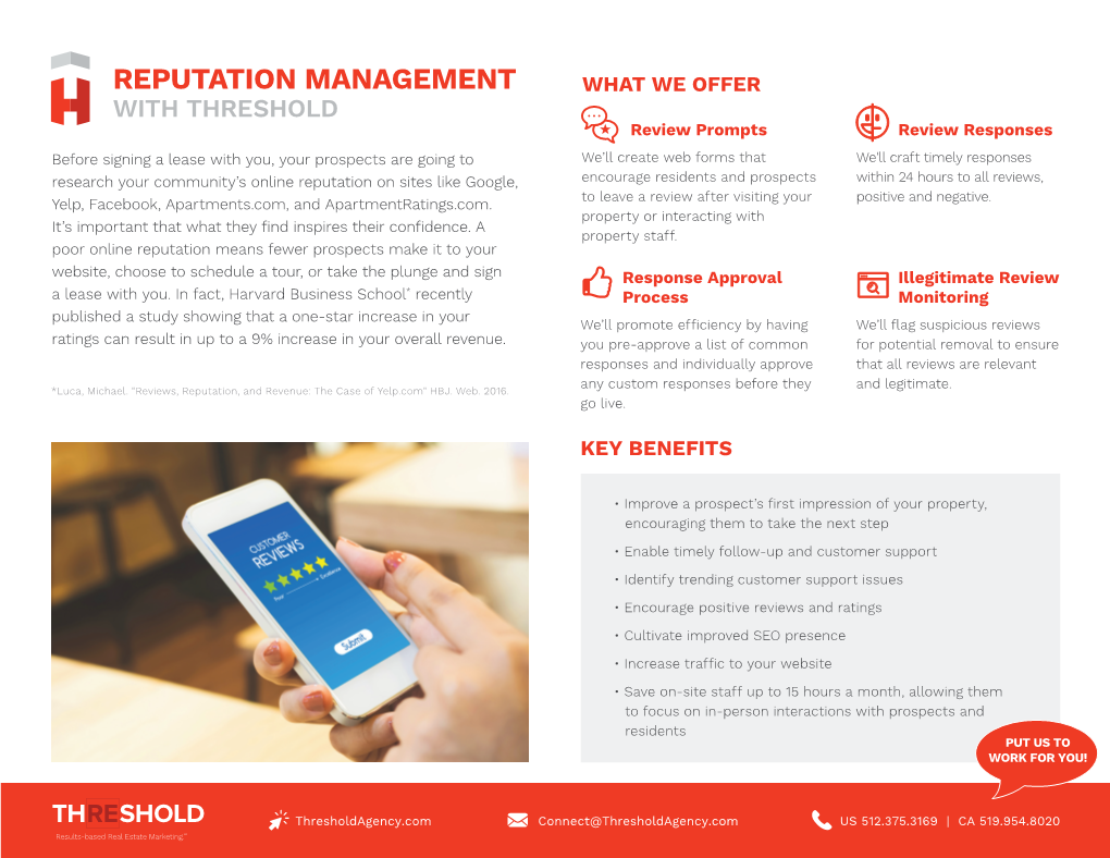 Reputation Management What We Offer with Threshold