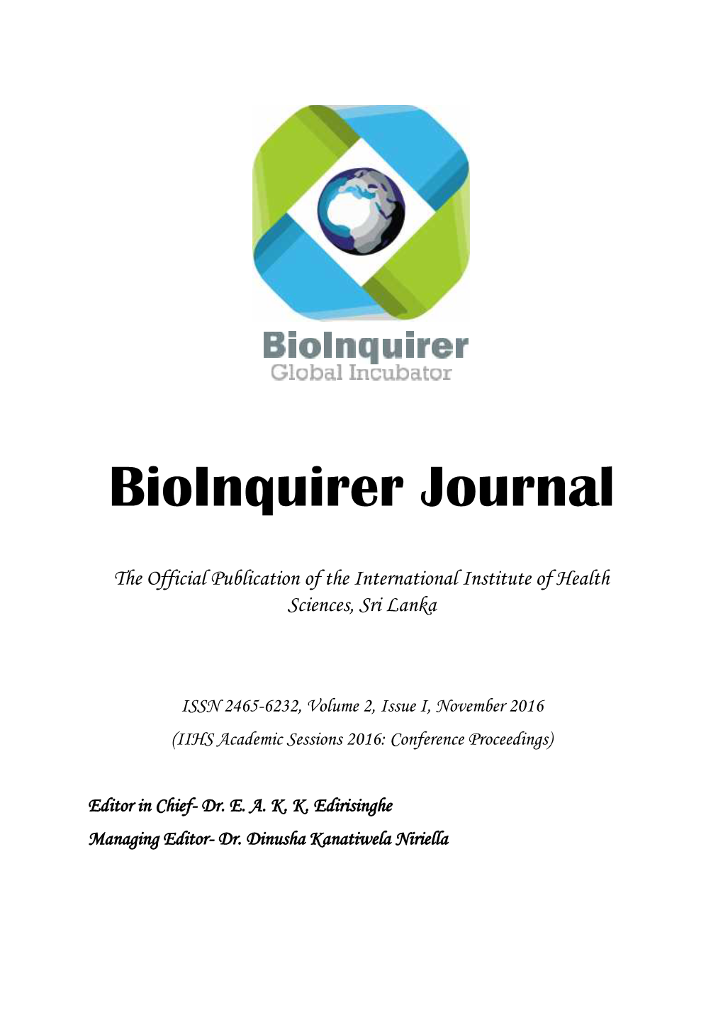 Bioinquirer Journal