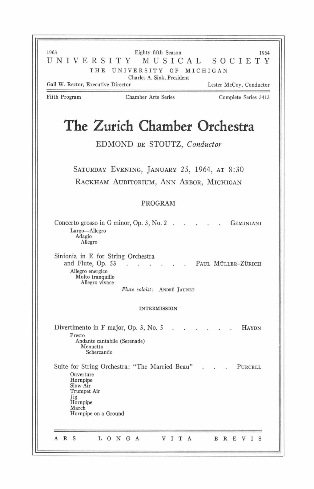The Zurich Chamber Orchestra