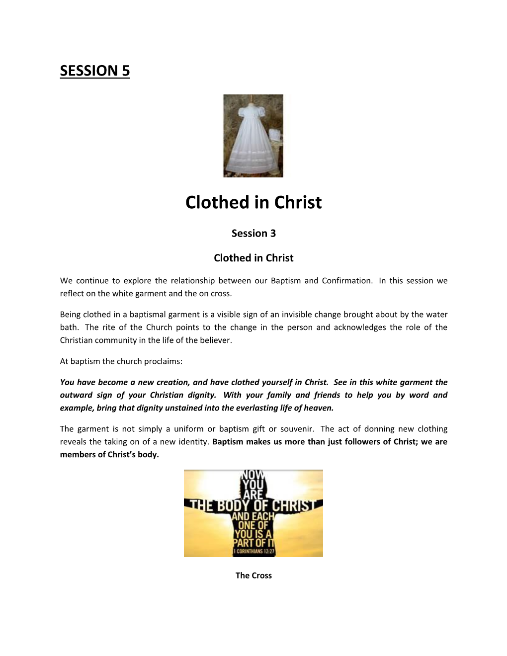 Clothed in Christ