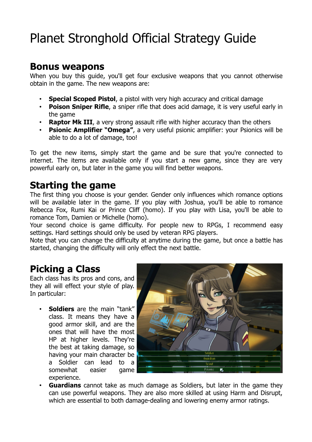 Planet Stronghold Official Strategy Guide