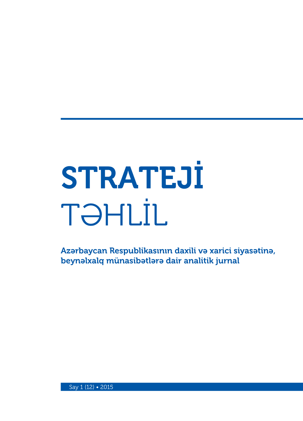 Strateji Təhlil