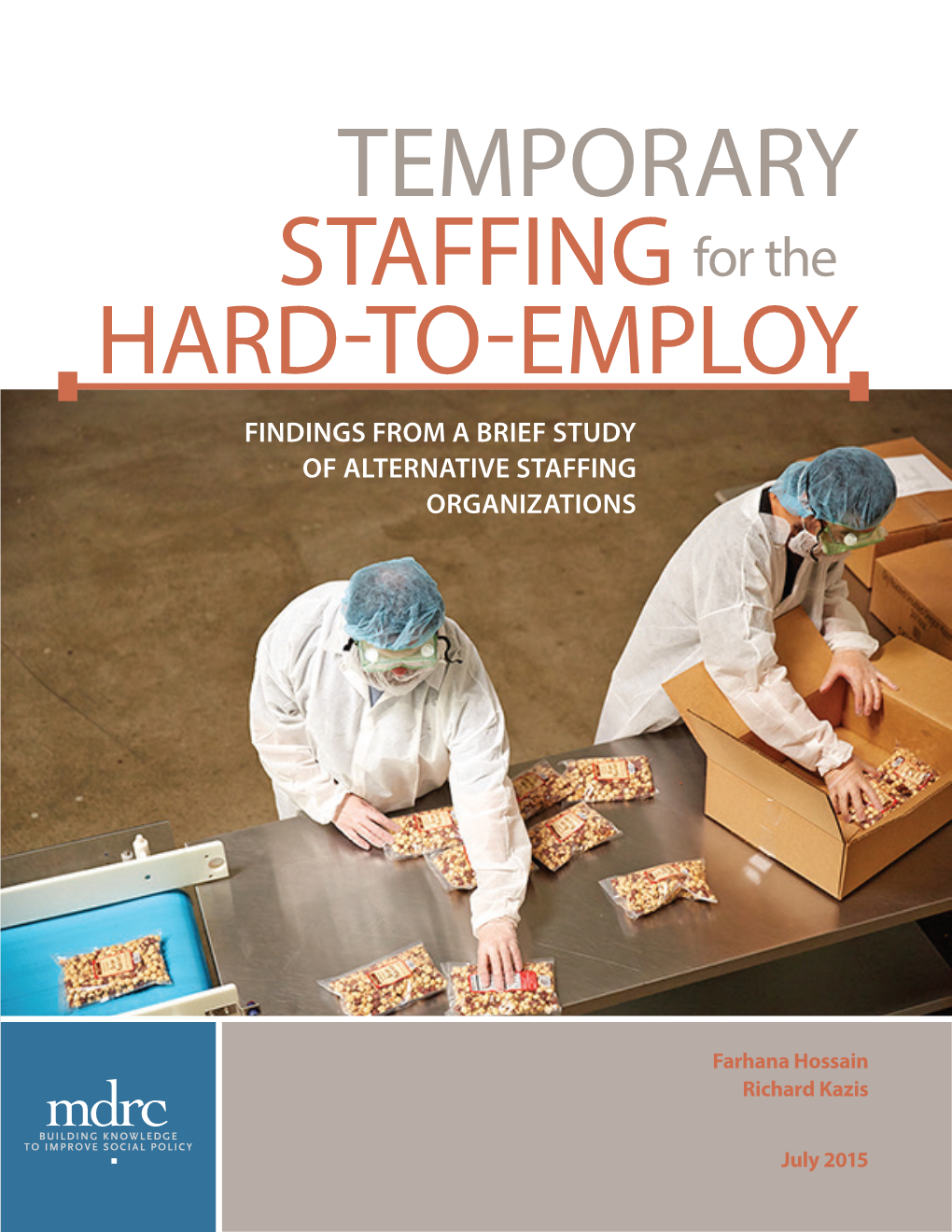 Temporary Staffing Hard-To-Employ