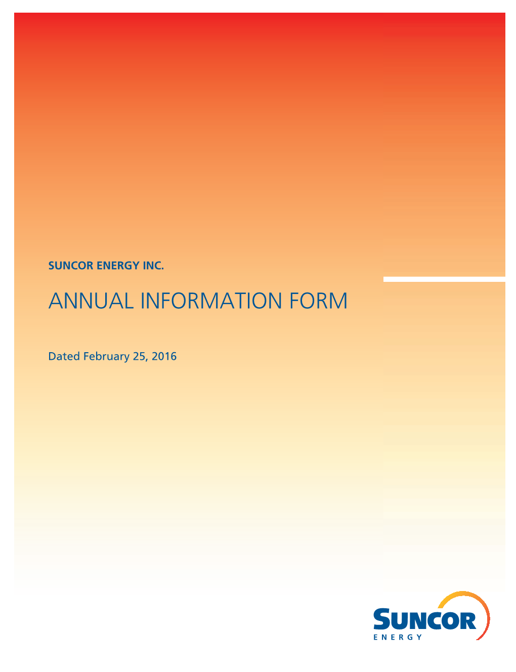 Annual Information Form 2015 1 Glossary of Terms and Abbreviations