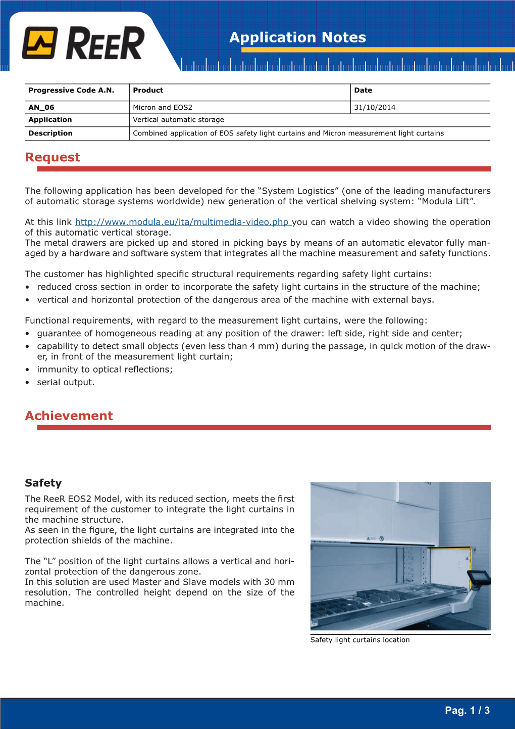 Application Notes- Automatic Storage