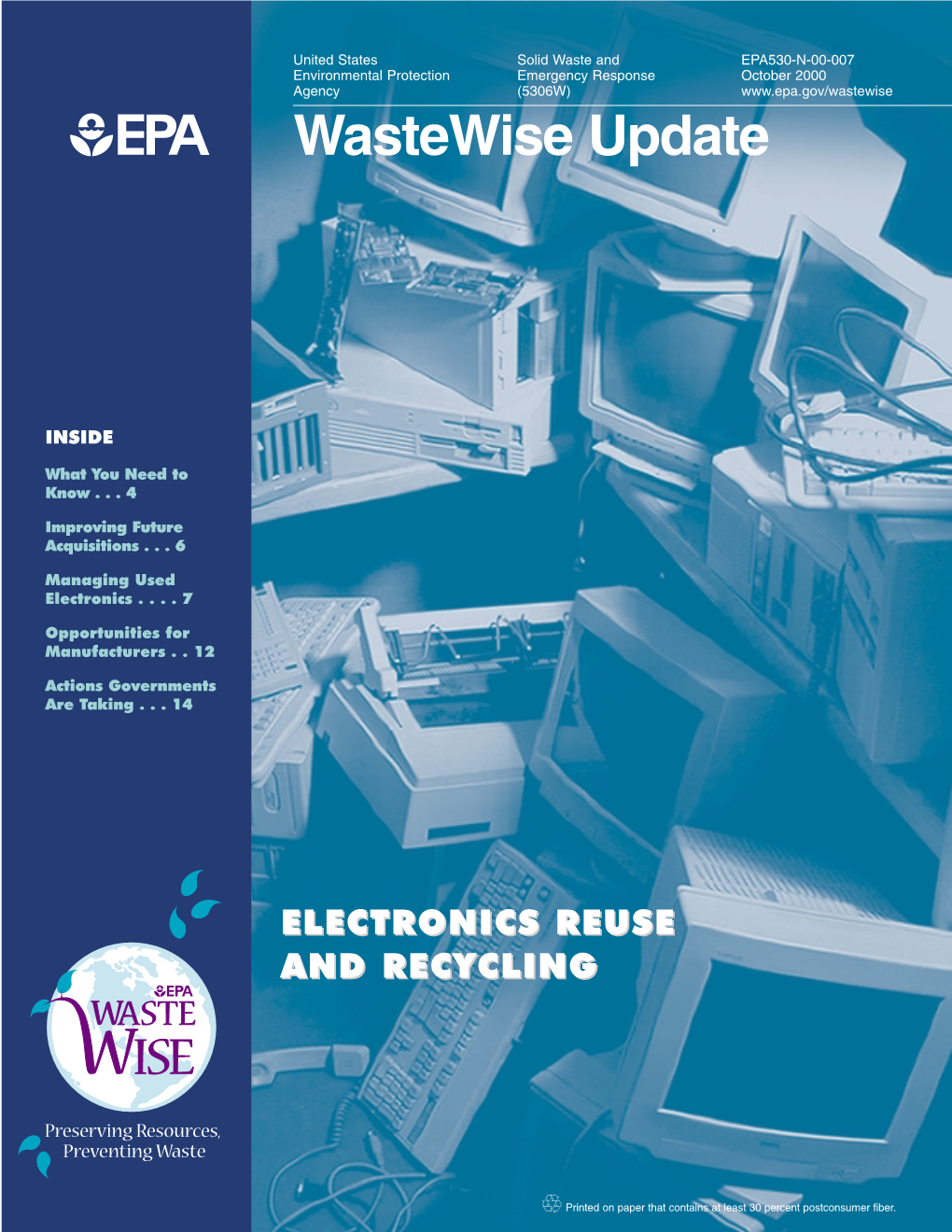 Wastewise Update: Electronics Reuse and Recycling