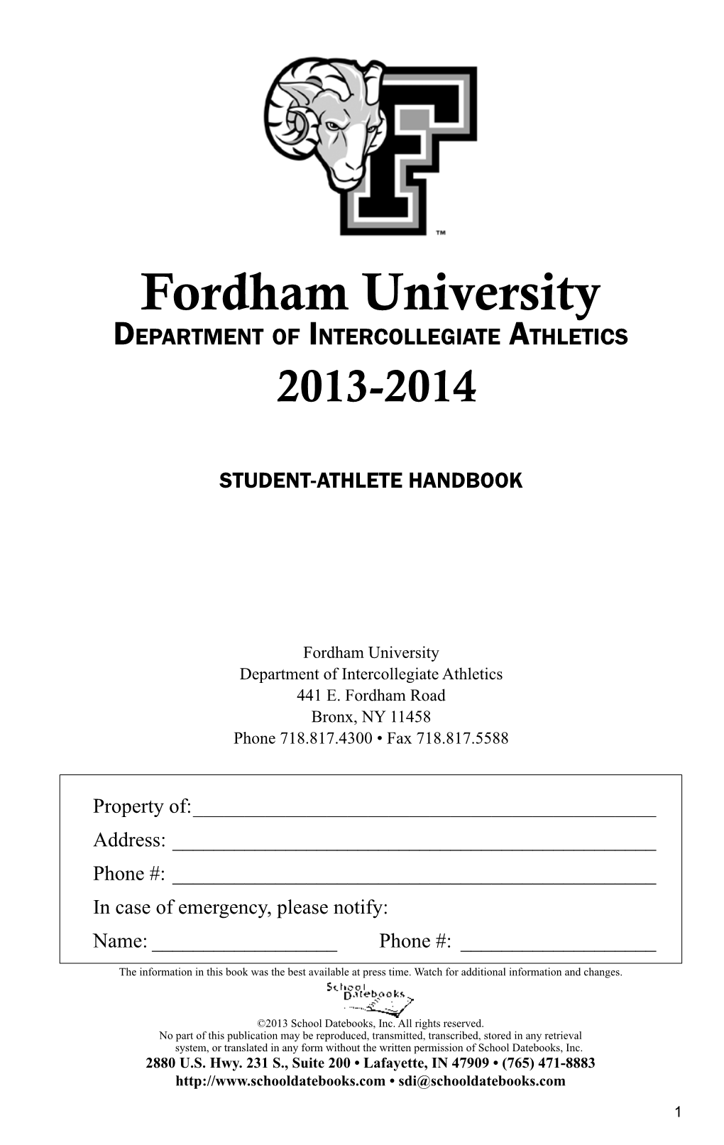 Fordham University Athletics Representatives, to Provide Transportation for the Prospective Recruit