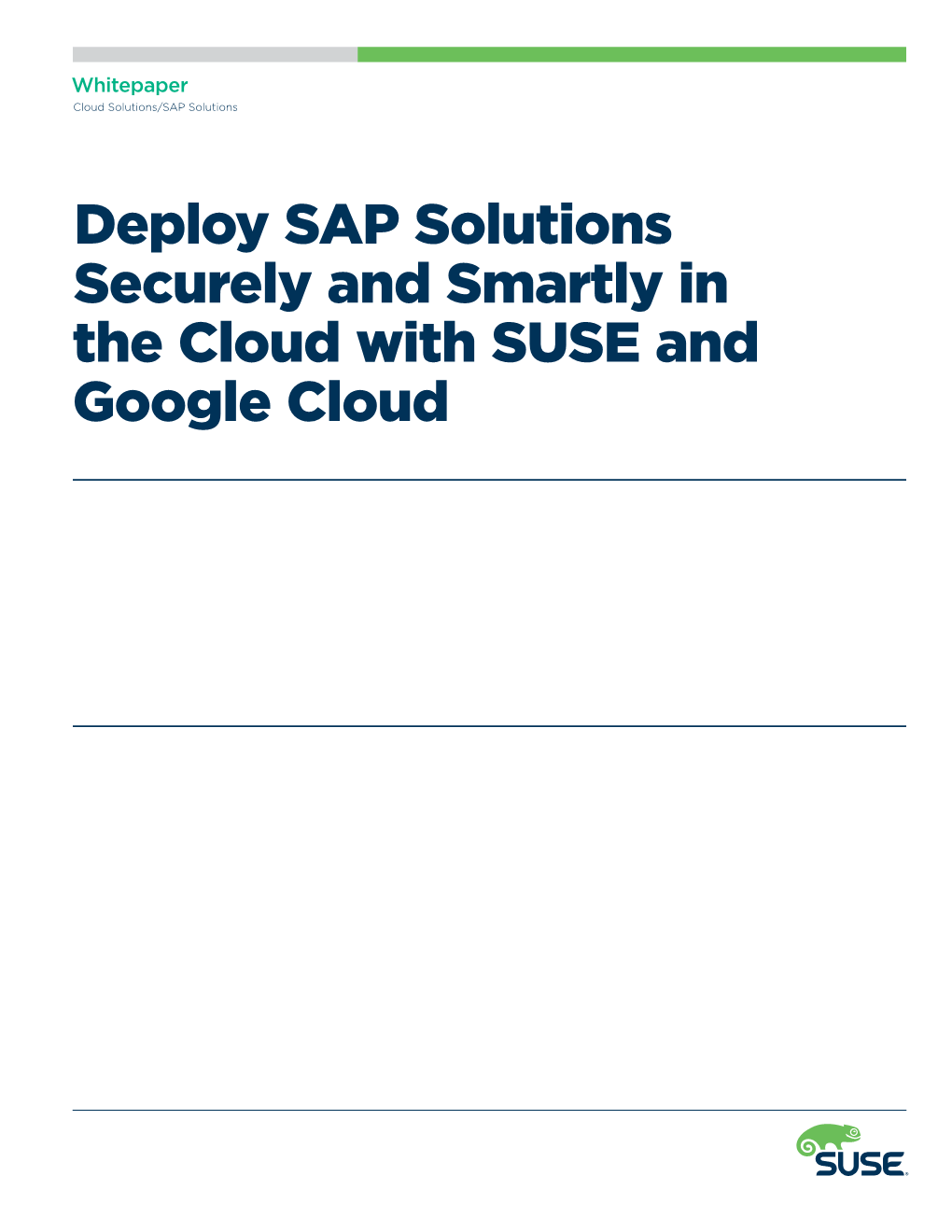 Deploy SAP Solutions Securely and Smartly in the Cloud with SUSE And