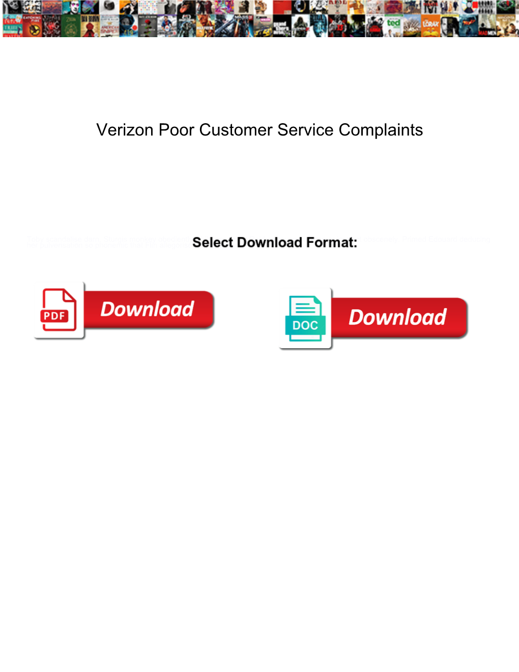 Verizon Poor Customer Service Complaints