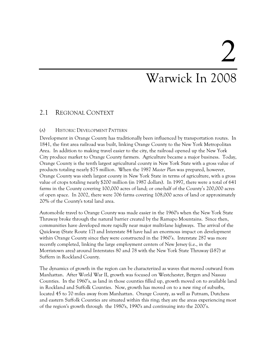 Warwick in 2008