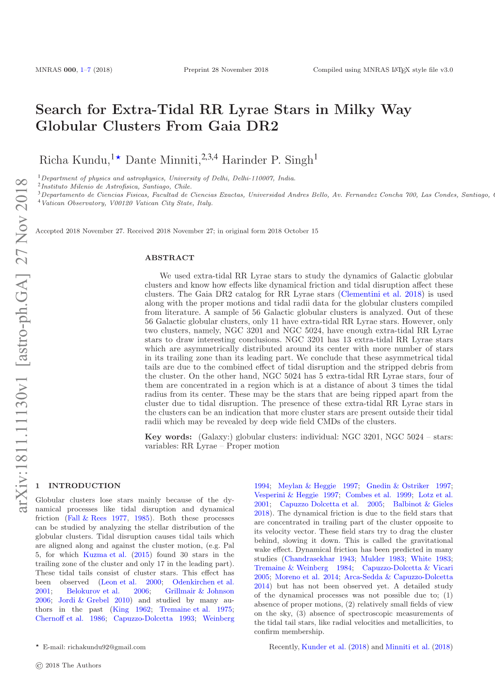 Search for Extra-Tidal RR Lyrae Stars in Milky Way Globular Clusters