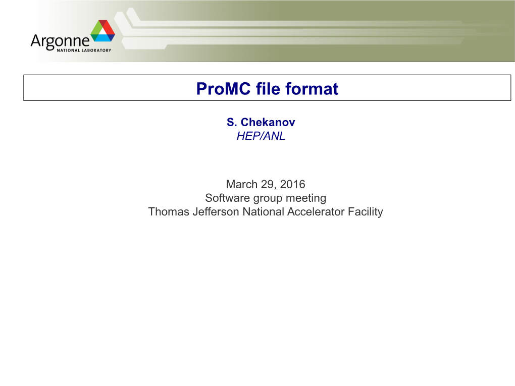 Promc File Format