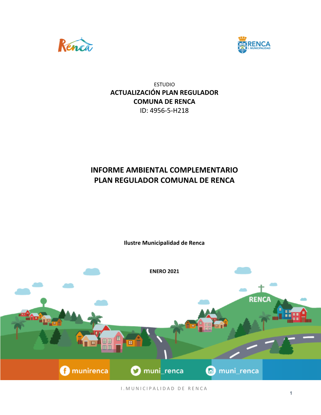 Informe Ambiental Complementario Plan Regulador Comunal De Renca