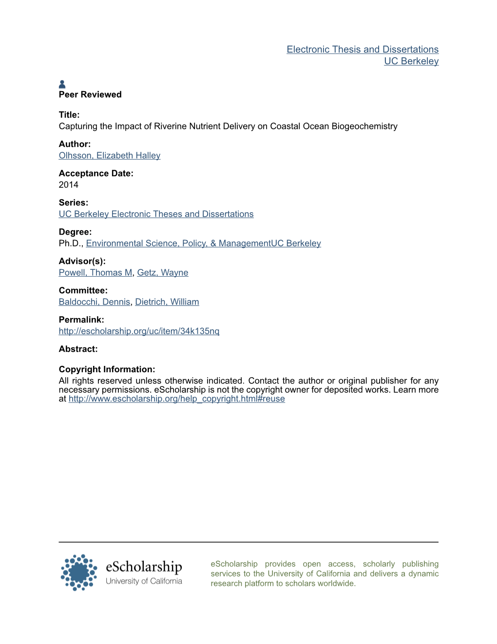 Capturing the Impact of Riverine Nutrient Delivery on Coastal Ocean Biogeochemistry