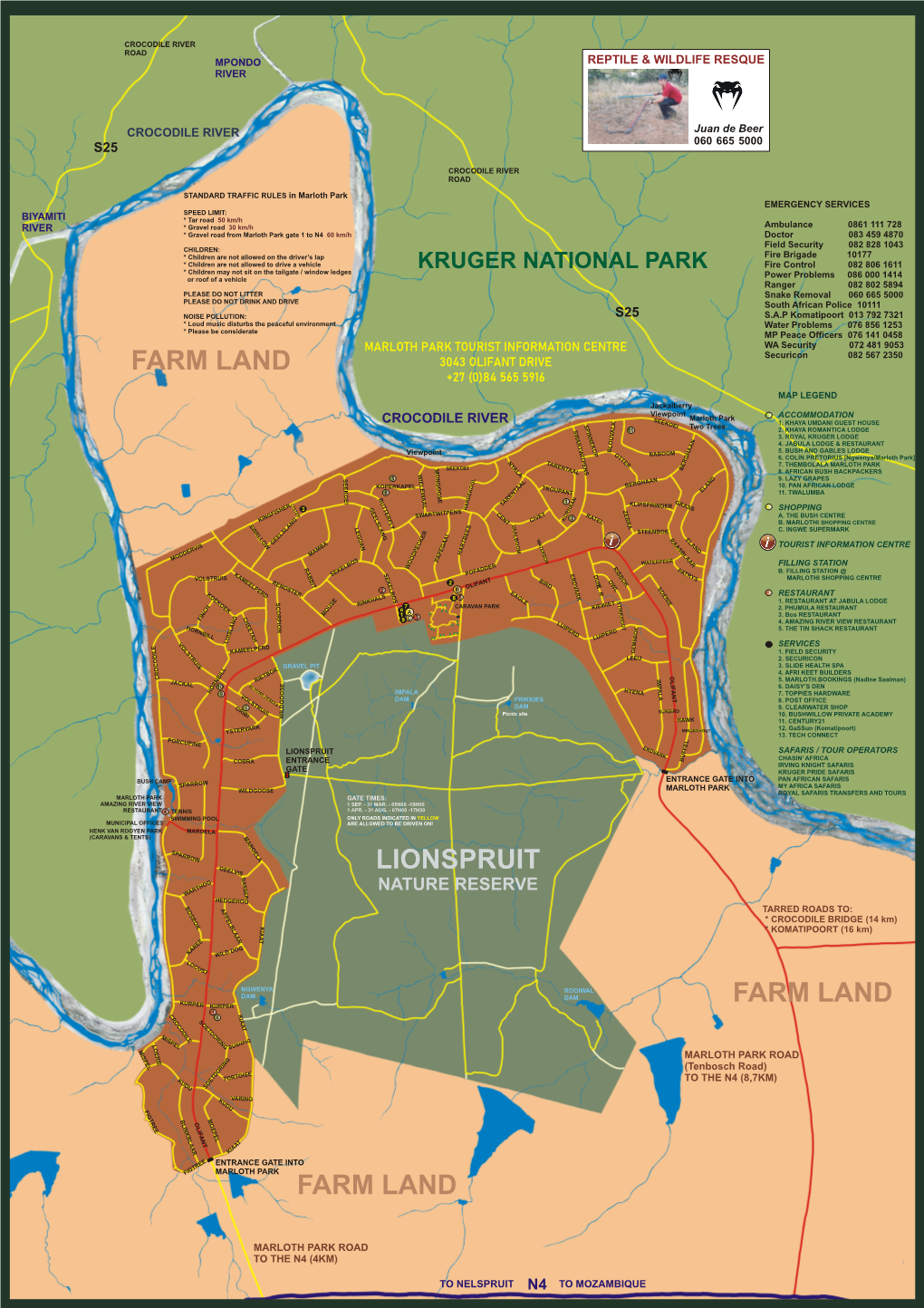 Marloth Park Map 2020