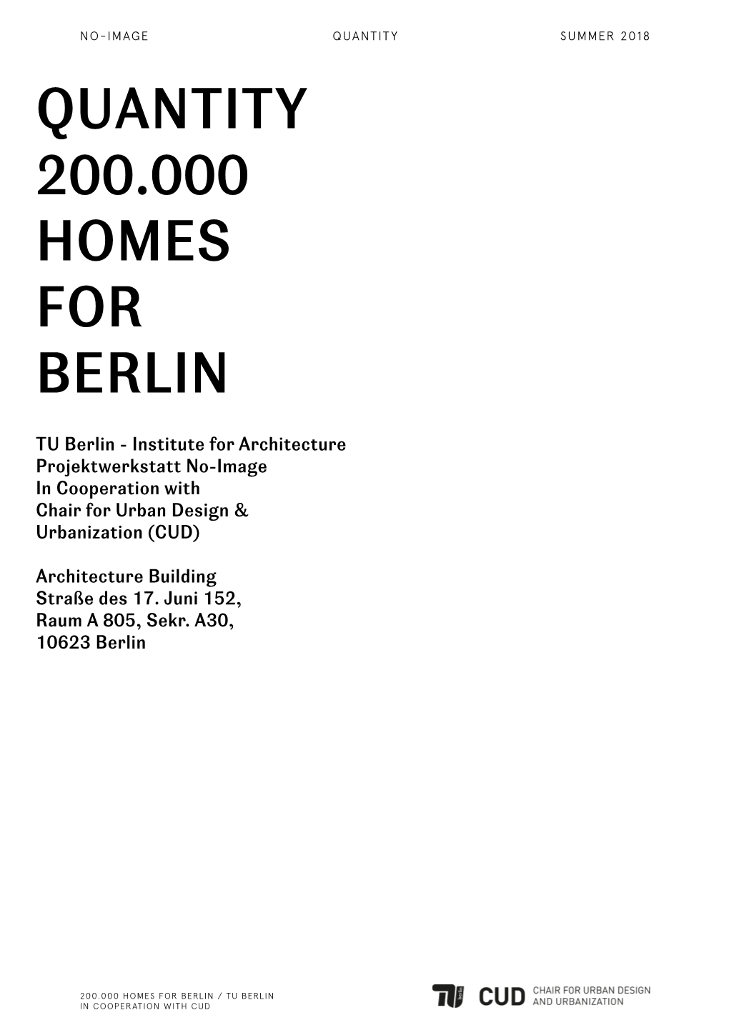 Quantity 200.000 Homes for Berlin