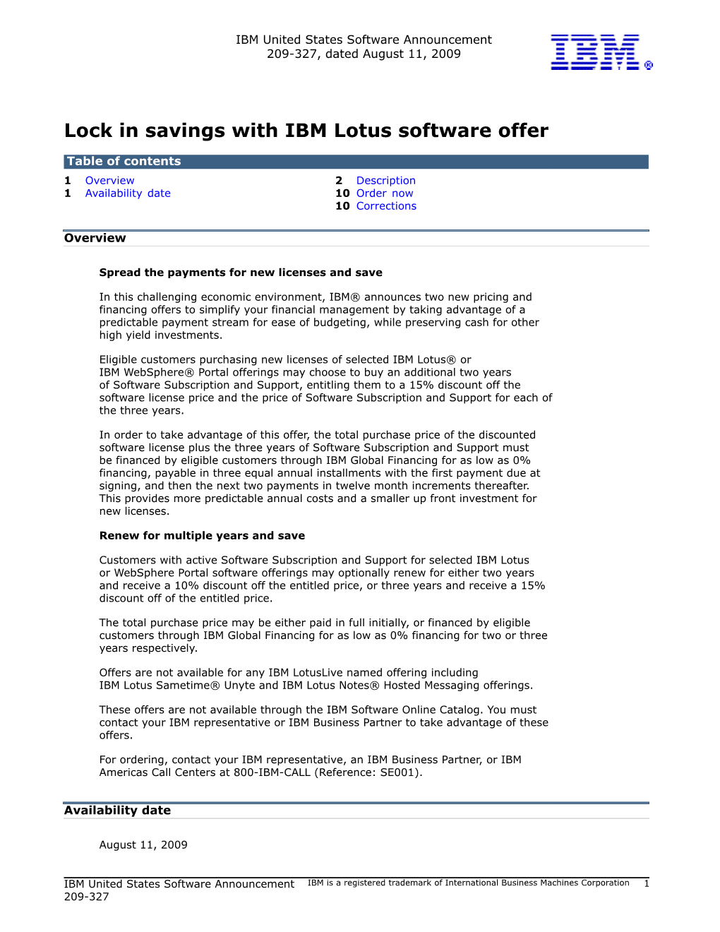 Lock in Savings with IBM Lotus Software Offer