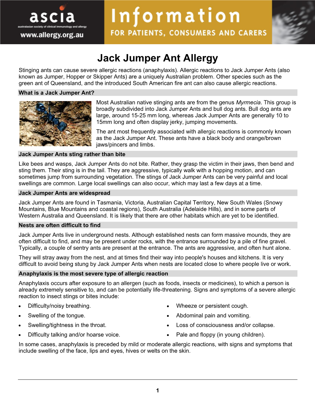 ASCIA PCC Jack Jumper Ant Allergy 2019115.97 KB