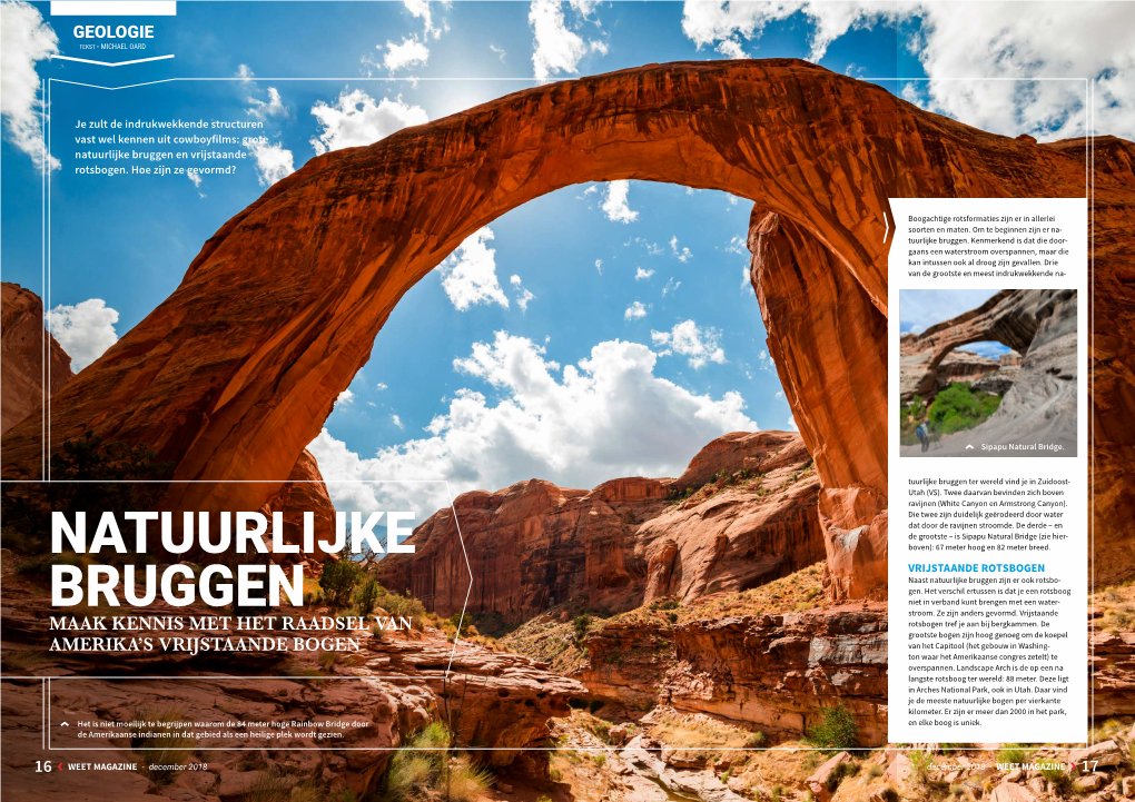 Natuurlijke Bruggen En Vrijstaande Rotsbogen