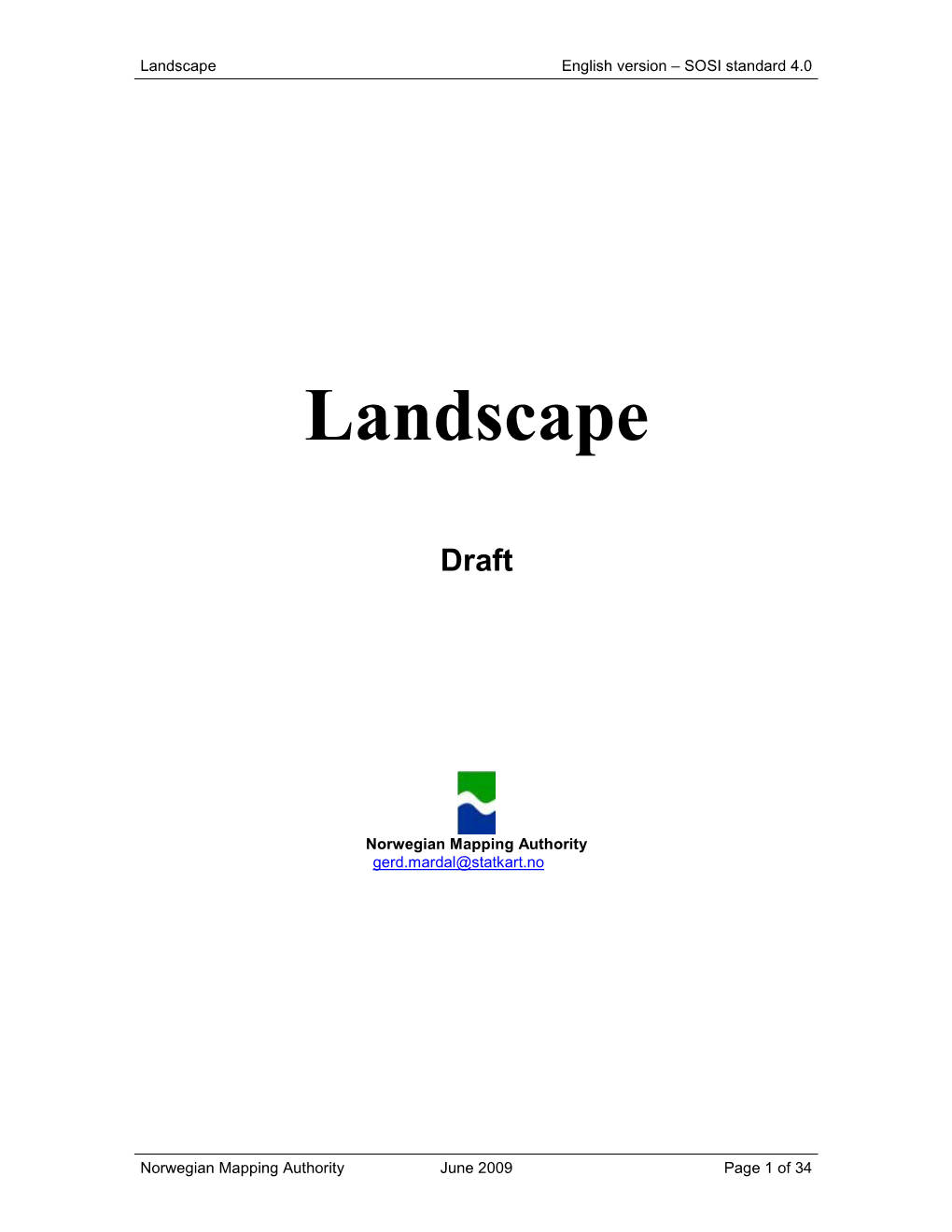 Landscape English Version – SOSI Standard 4.0