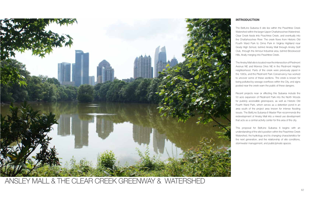 Ansley Mall & the Clear Creek Greenway & Watershed