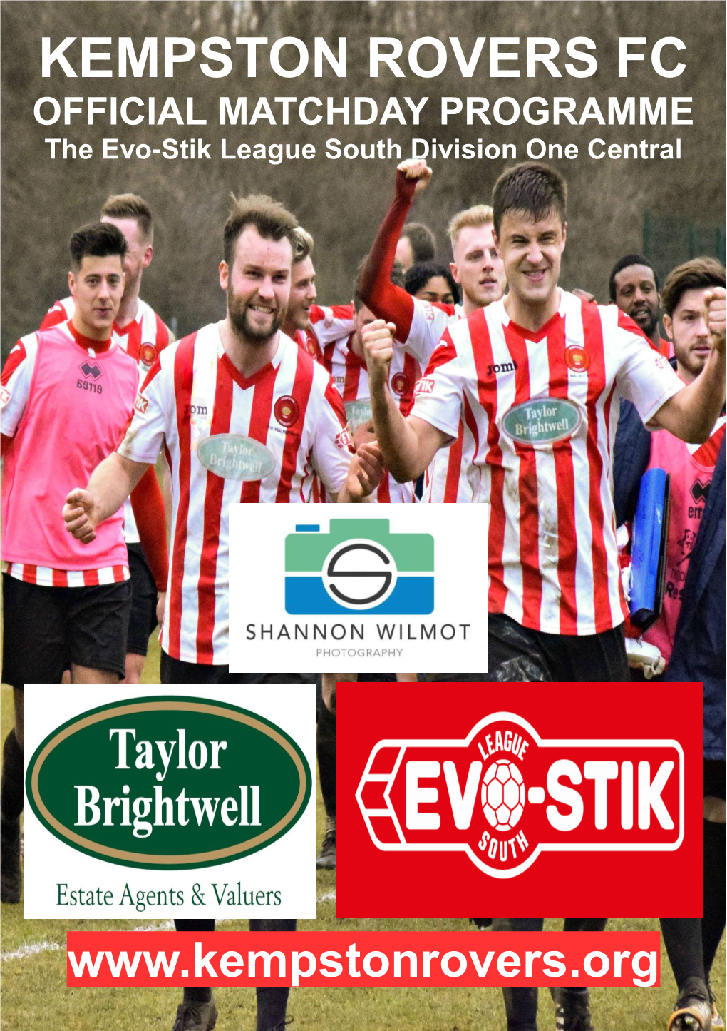KEMPSTON ROVERS FC OFFICIAL MATCHDAY PROGRAMME the Evo-Stik League South Division One Central