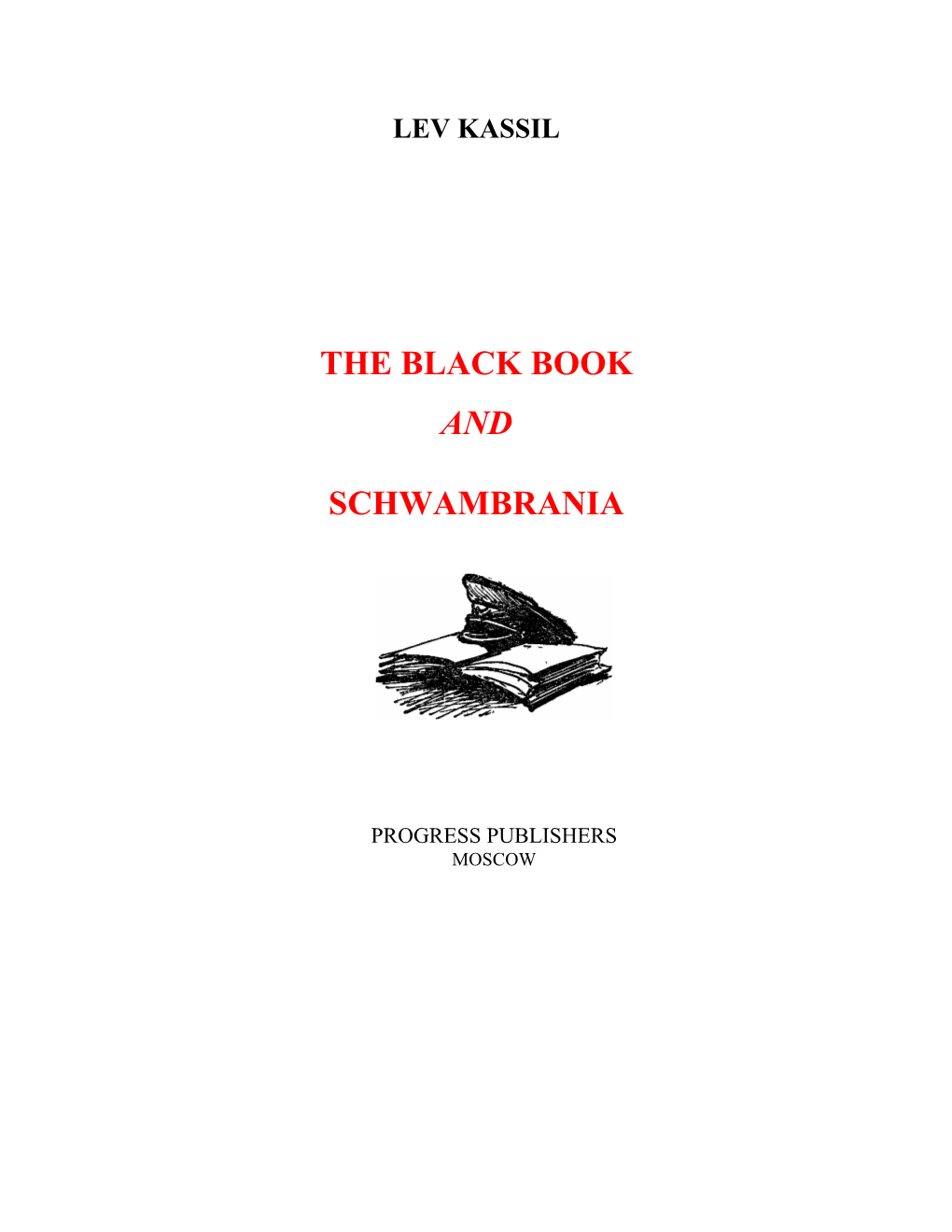 The Black Book and Schwambrania