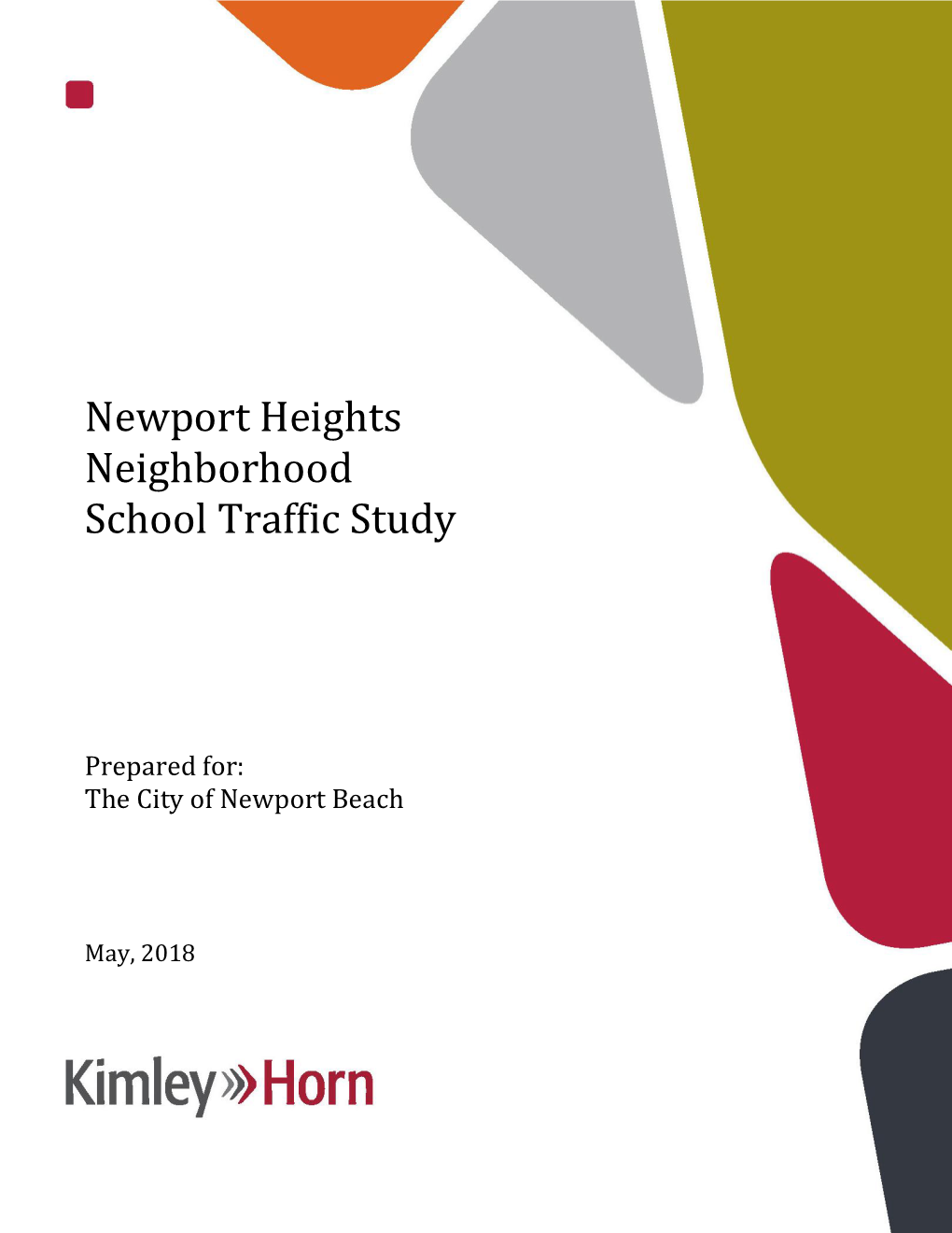 Newport Heights Neighborhood School Traffic Study