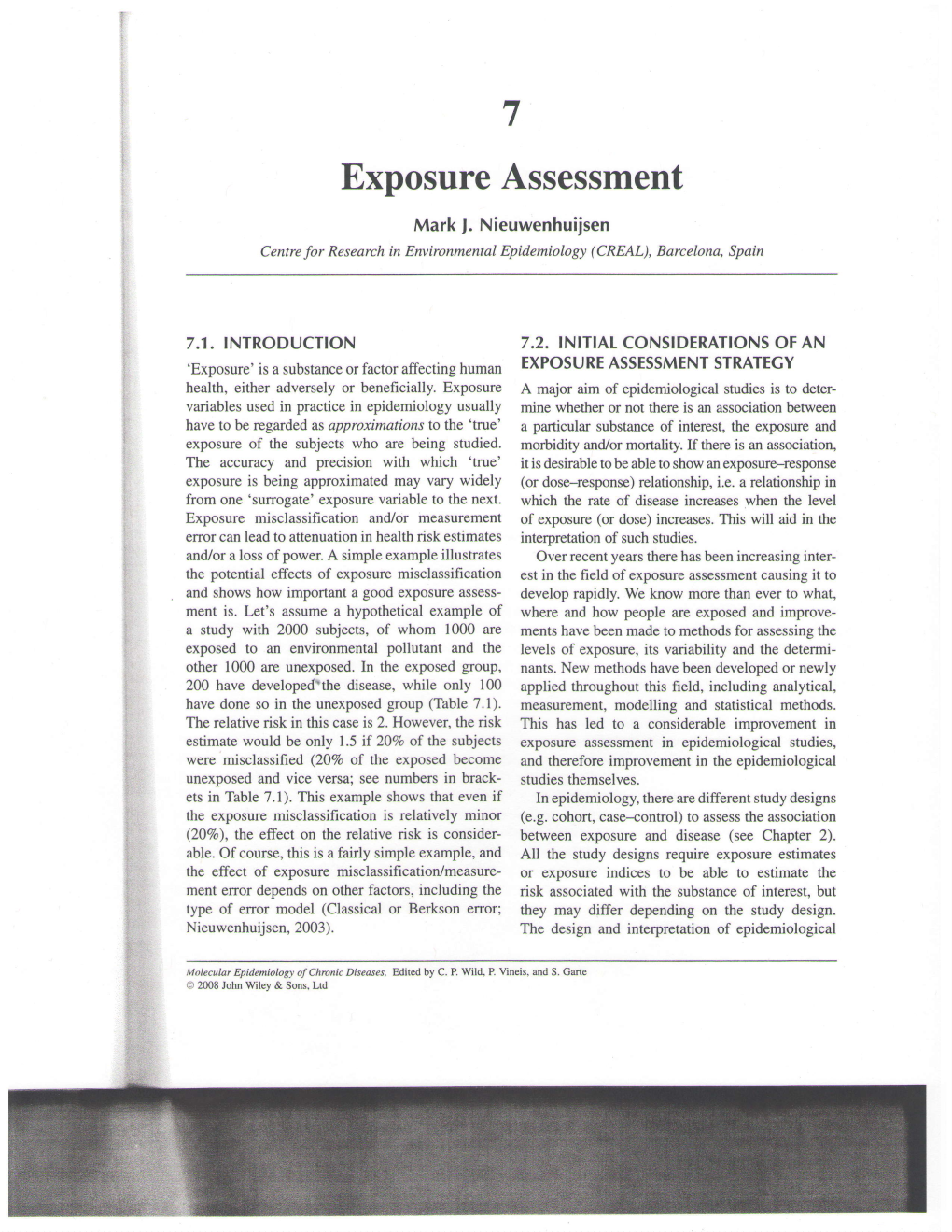 7 Exposure Assessment