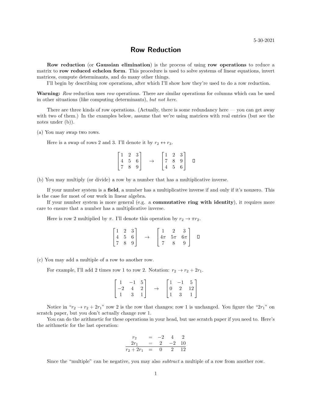 Row-Reduction.Pdf