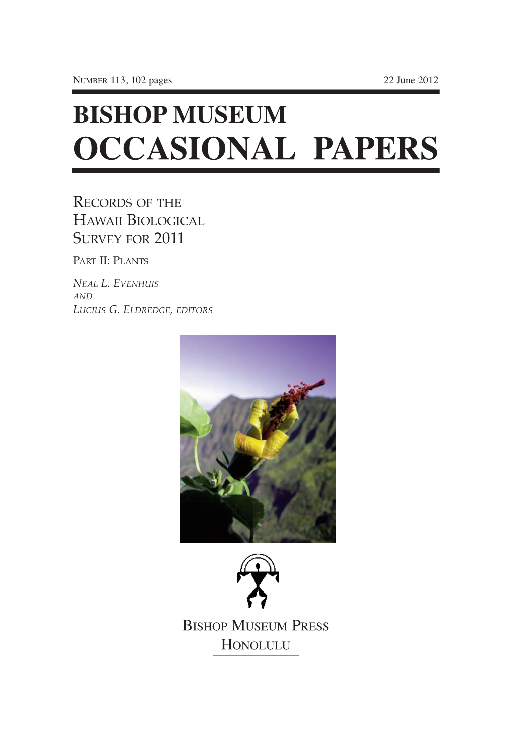 Occasional Papers