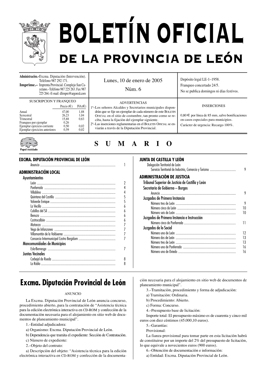 De La Provincia De León