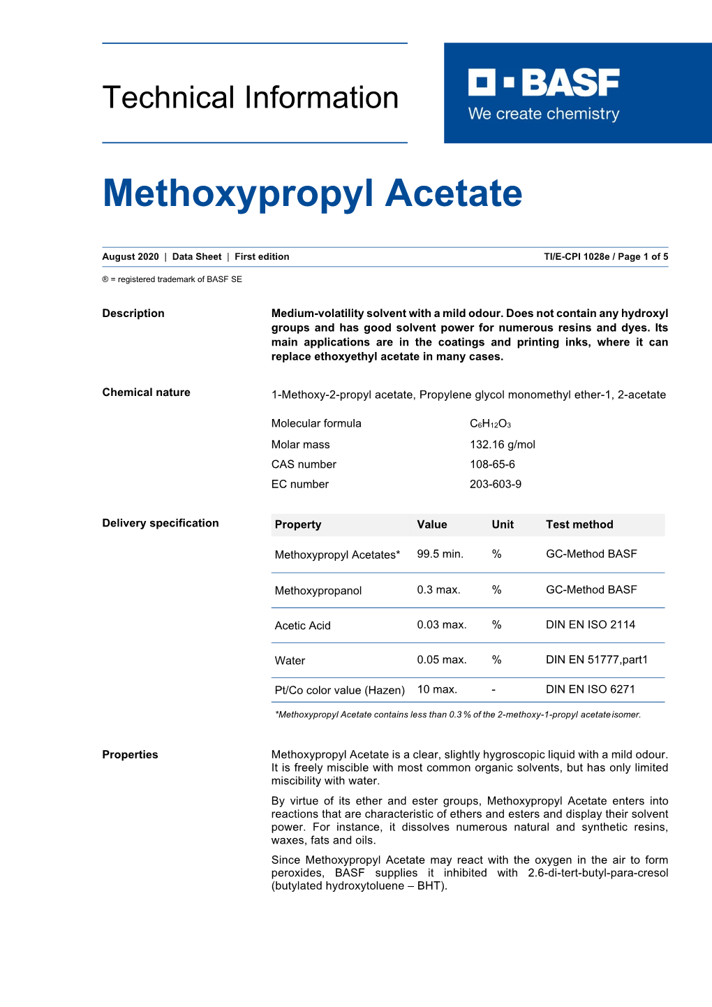 Methoxypropyl Acetate